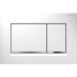 GEBERIT GE Betaetigungsplatte Sigma20 2-Mengen weiss-glanzchrom-weiss  – 115.883.KJ.1