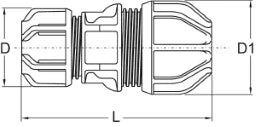 ALIAXIS Philmac UNI Übergangskupplung PUX d40 / 39-43  – 69106500