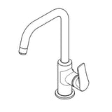 KLUDI Kludi Pure&Solid WT-Einhandmischer seitl.Betätigung   – 340250575