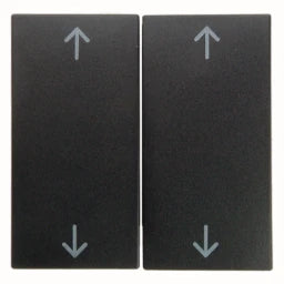 BERKER S.1/B.x Serienwippe mit doppelten Pfeilsymbolen anthrazit matt  – 16441606