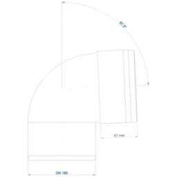 POLOPLAST PO Bogen POLO-KAL XS DN 160/87Grad  – 102164