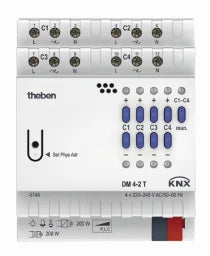 THEBEN KNX Dimmaktor 4fach 200W DM4-2 T REG   – 4940280