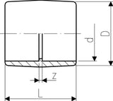 FISCHER GEORG GF Muffe PVC-U d 50   – 721910110