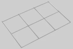 VOGEL&NOOT FLOORTEC Gittermatte Objektline blank 15x15cm, 2100x1200mm, Preis per m²   – BGMB315120210A0