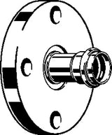 VIEGA Viega Flanschübergang mit SC Temponox 1759 in 54mm Stahl nichtrostend  – 811 150