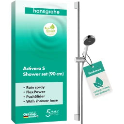 HANSGROHE HG Brauseset Activera S 95 1jet EcoSmart mit Brausestange Typ 95 chrom  – 28042000