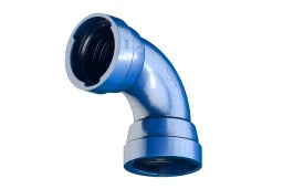 TIROLER ROHRE TRM-VRS-MMQ-Stk.blau 90 Grad DN 100 m.Langmuffen  – 106080215