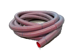 HARGASSNER Saugschlauch-Rolle 25 lfm hohe Verschleißschicht (rot/grau)  – 11059557