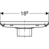 GEBERIT GE Duschrinne CleanLine befliesbar   – 154.455.00.1