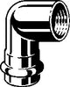 VIEGA Viega Winkel 90 Grad mit SC Temponox 1714.2 in 28mmxRp1/2 Stahl nichtrostend  – 811 105