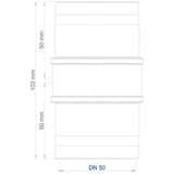 POLOPLAST PO Doppelmuffe POLO-KAL 3S DN 50  – 102721
