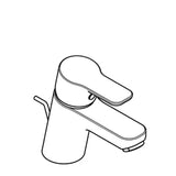 KLUDI Kludi Pure&Easy WT-EH-Mischer 60 DN15 mit Ablaufgarnitur   – 372850565