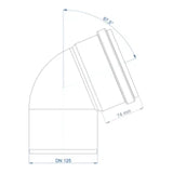 POLOPLAST PO Bogen POLO-KAL NG DN 125/67Grad   – 02153