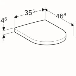 GEBERIT SANITAER Geberit iCon WC-Sitz mit Deckel weiß   – 574120000