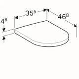 GEBERIT SANITAER Geberit iCon WC-Sitz mit Deckel weiß   – 574120000