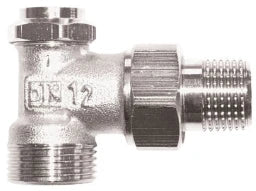HERZ Herz RL-5 Rücklaufventil Eckform 1/2" x 3/4" AG   – 1394811