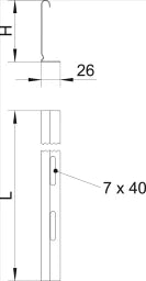 OBO Trennsteg für Kabeltragsysteme 60x2995 S tahl bandverzinkt  – 6062068