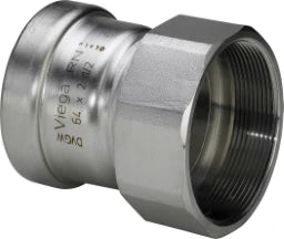 VIEGA Viega Sanpress Inox XL Übergangsstück 2312XL d 88,9 mm x IG 3" Edelstahl   – 619 978