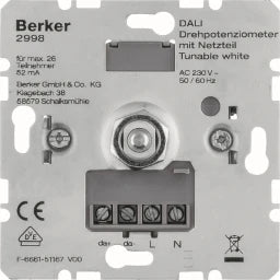 BERKER DALI Drehpotentiometer mit Spannungsversorgung tunable white Up  – 2998