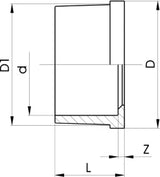 FISCHER GEORG GF Einlegeteil PVC-U d 32   – 721500108