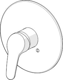 HANSA Hansa Mix Sichtteil für Brausemischer, verchromt   – 0185 9183