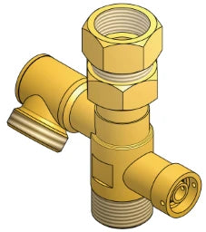 EDER SPIROTECH Wartungseinheit 1"AG/IG f.Exp.Gefaess m.drehb.EH   – 0050207