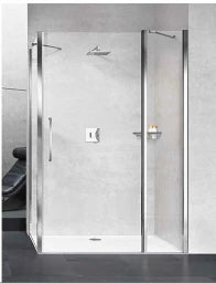 NOVELLINI NO Young 2.0 2P Pendeltür 87-91x200cm ESG-Klar Chrom CrystalCl.  – Y22P87-1K