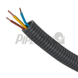 PIPELIFE Biegsames Panzerrohr Ø20mm vorverdrahtet mit Aderleitung YE 3x1,5 GG, BL, BR   – 1210021124