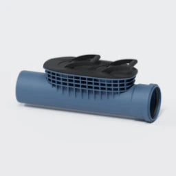 POLOPLAST PO Reinigungsrohr POLO-EHP Control DN 125, blau   – 01901
