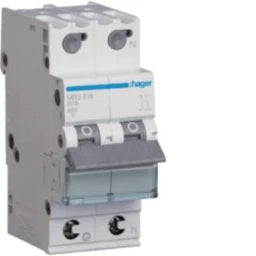 HAGER LS-Schalter 1P+N 6kA B-16A QC 2M  – MBS516