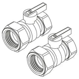 REHAU REHAU Kugelhahnset G1 für HKV / HKV-D Edelstahl  – 12081221001