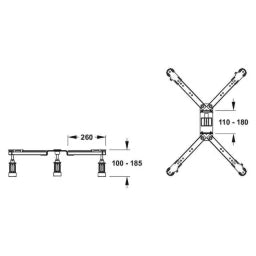 REHAU MEPA Brausewannenfuß BW-5 Maxi mit ADS  – 18961501130