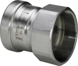 VIEGA Viega Sanpress Inox XL Übergangsstück 2312XL d 76,1 mm x IG 2 1/2" Edelstahl   – 619 961