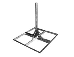 TRIAX Standfuss für Flachdachmontage (exkl. Be schwerung), feuerverzinkt, Rohrlänge: 1,  – 389375