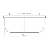 POLOPLAST PO Steckdichtung POLO-KAL 1 1/2", Alt Da 54mm   – 02379