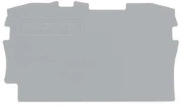 WAGO Abschluss- und Zwischenplatte 0,8 mm dick, grau   – 2002-1291