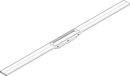 HANSGROHE HG RainDrain Flex Duschrinne 1200 mm kürzbar zur freien Montage BST   – 56047800