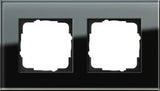 GIRA Rahmen 2fach Esprit Glas schwarz   – 021205