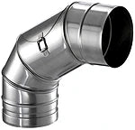 SCHIEDEL Schiedel Prima Plus Verstellbogen 0-90° mit RV, Durchmesser 130mm  – 106455