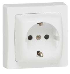 LEGRAND Aufputz Steckdose KS Komplettgerät Oteo IP20 ultraweiß   – 086031