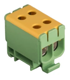 POLLMANN Universalklemme AL/CU 2-fach grün-gelb 4 Klemmstellen 6 - 50mm²   – 2090203