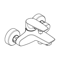 KLUDI Kludi Pure&Solid Wannenf.u.Br.Mischer DN15   – 346810575