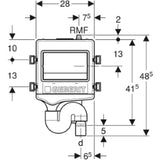 GEBERIT GE Hygienespuelung HS50, 1 Wasseranschl. mit Schnittstellen, Sensorik, Bus  – 616.272.00.1