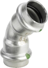 VIEGA Viega Bogen 45 Grad mit SC Sanpress Inox 2326 in 54mm Edelstahl   – 435 370