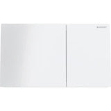 GEBERIT GE Betaetigungsplatte Sigma70 2-Mengen Glas weiss, square  – 115.622.SI.1
