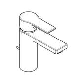 KLUDI Kludi Zenta SL WT-Einhandmischer Ablaufgarnitur 100mm   – 482900565