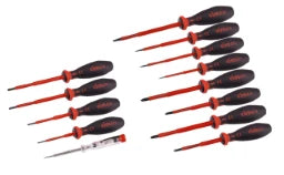 CIMCO 1.000 V VDE-Schraubendreher-Sortiment, E lektro-Mega-Drive, 13-teilig  – 117000