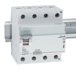 LEGRAND FI-Schalter Typ A  10kA 40A/4pol/30mA   – 411765