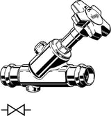 VIEGA Viega Schrägsitzventil mit SC Easytop 2237.5 in 18mm Rotguss   – 756 871
