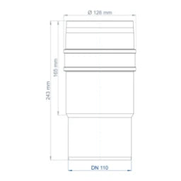POLOPLAST PO Langmuffe POLO-KAL XS DN 110  – 102334